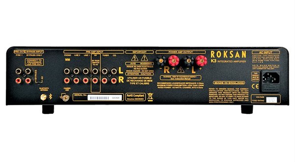 Roksan Integrated Amplifier K3 - Rear View